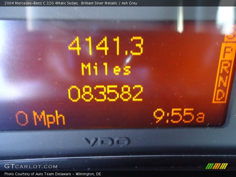 Brilliant Silver Metallic / Ash Grey 2004 Mercedes-Benz C 320 4Matic Sedan