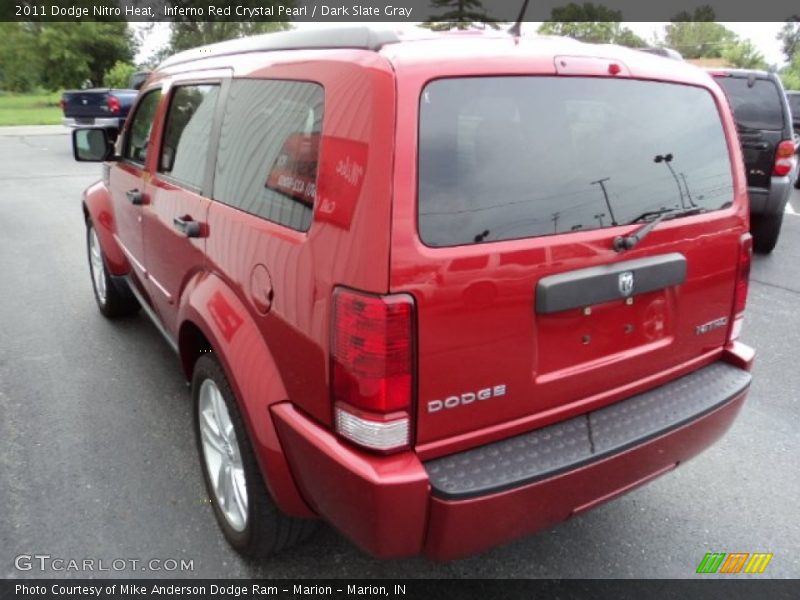 Inferno Red Crystal Pearl / Dark Slate Gray 2011 Dodge Nitro Heat