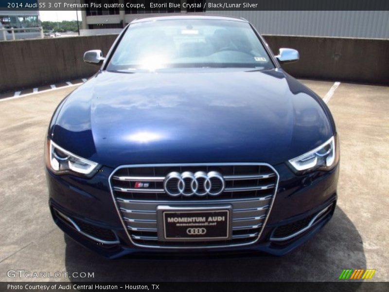 Estoril Blue Crystal / Black/Lunar Silver 2014 Audi S5 3.0T Premium Plus quattro Coupe