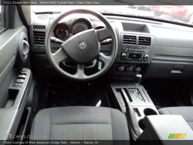 Inferno Red Crystal Pearl / Dark Slate Gray 2011 Dodge Nitro Heat
