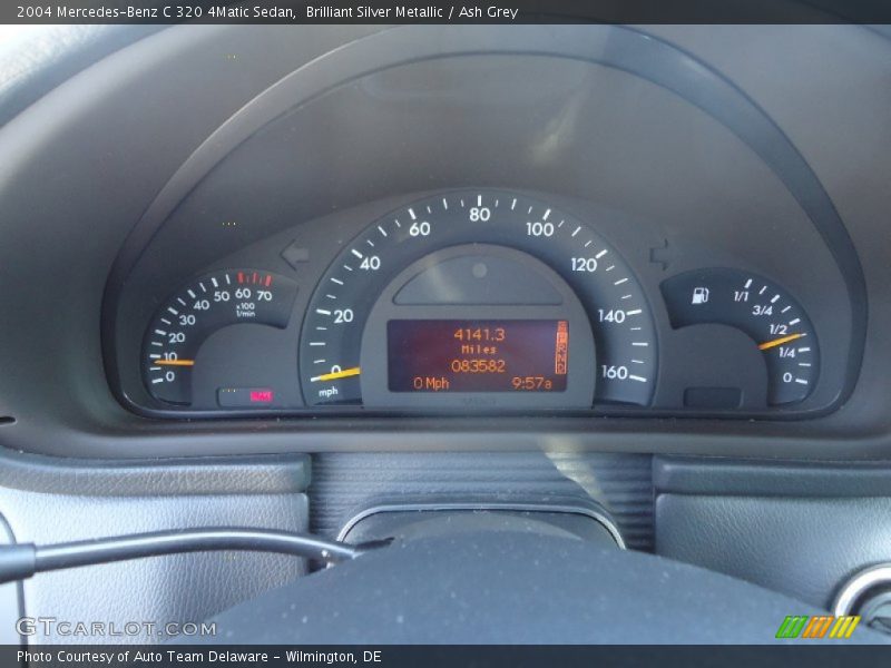 Brilliant Silver Metallic / Ash Grey 2004 Mercedes-Benz C 320 4Matic Sedan