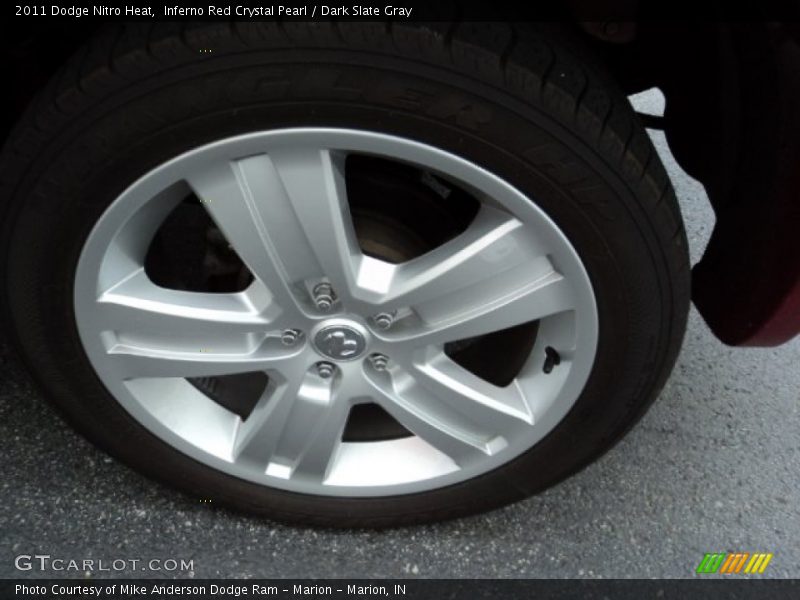 Inferno Red Crystal Pearl / Dark Slate Gray 2011 Dodge Nitro Heat