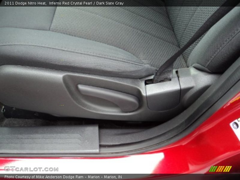 Inferno Red Crystal Pearl / Dark Slate Gray 2011 Dodge Nitro Heat