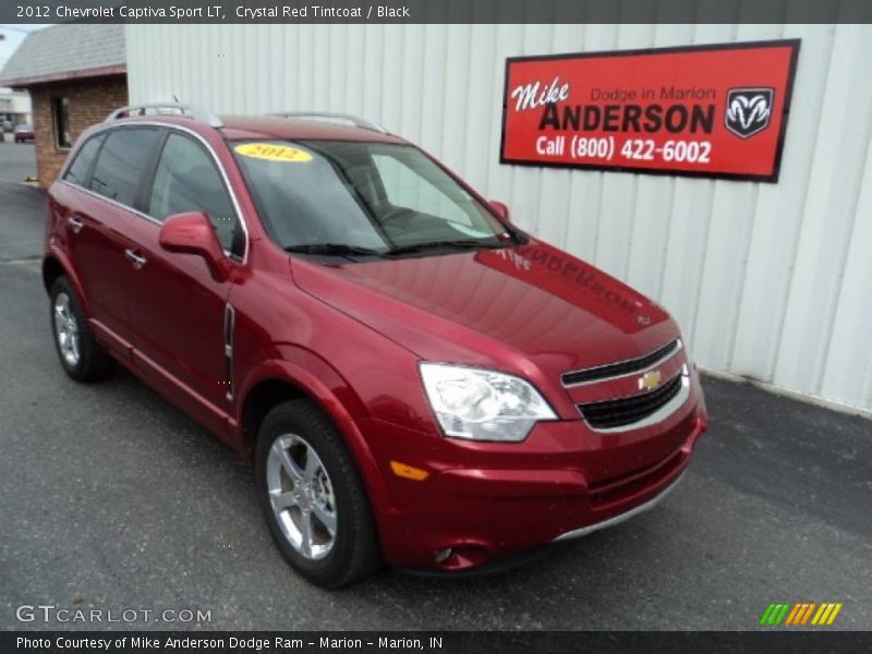 Crystal Red Tintcoat / Black 2012 Chevrolet Captiva Sport LT