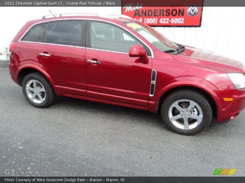 Crystal Red Tintcoat / Black 2012 Chevrolet Captiva Sport LT