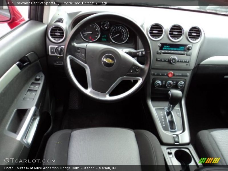 Crystal Red Tintcoat / Black 2012 Chevrolet Captiva Sport LT