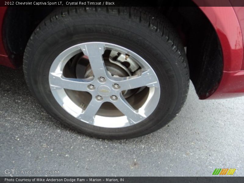 Crystal Red Tintcoat / Black 2012 Chevrolet Captiva Sport LT