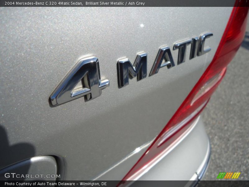Brilliant Silver Metallic / Ash Grey 2004 Mercedes-Benz C 320 4Matic Sedan