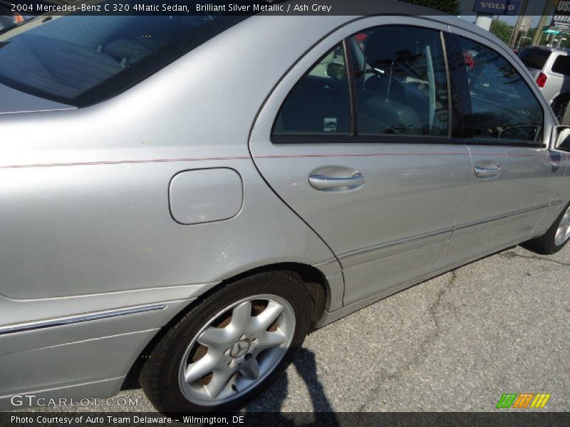 Brilliant Silver Metallic / Ash Grey 2004 Mercedes-Benz C 320 4Matic Sedan