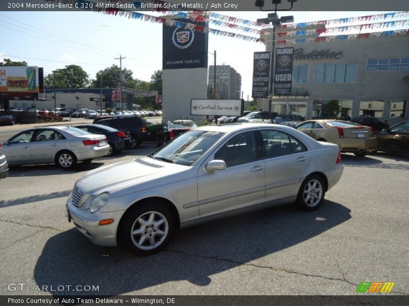Brilliant Silver Metallic / Ash Grey 2004 Mercedes-Benz C 320 4Matic Sedan