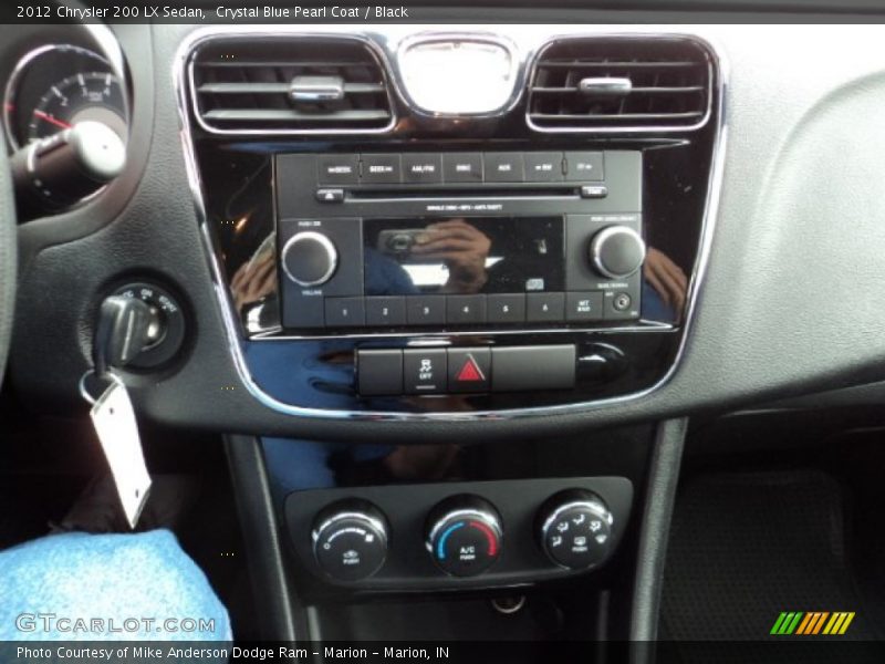 Crystal Blue Pearl Coat / Black 2012 Chrysler 200 LX Sedan