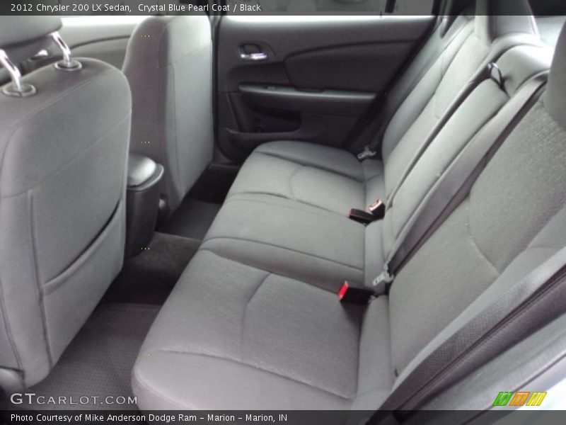 Crystal Blue Pearl Coat / Black 2012 Chrysler 200 LX Sedan