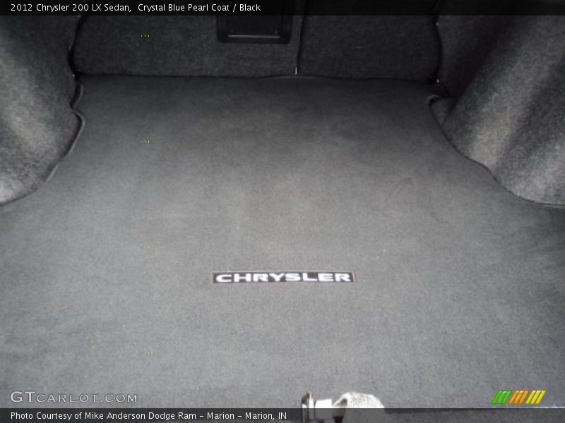 Crystal Blue Pearl Coat / Black 2012 Chrysler 200 LX Sedan