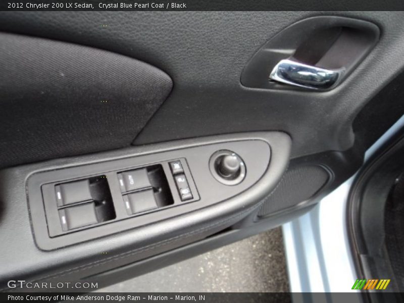 Crystal Blue Pearl Coat / Black 2012 Chrysler 200 LX Sedan