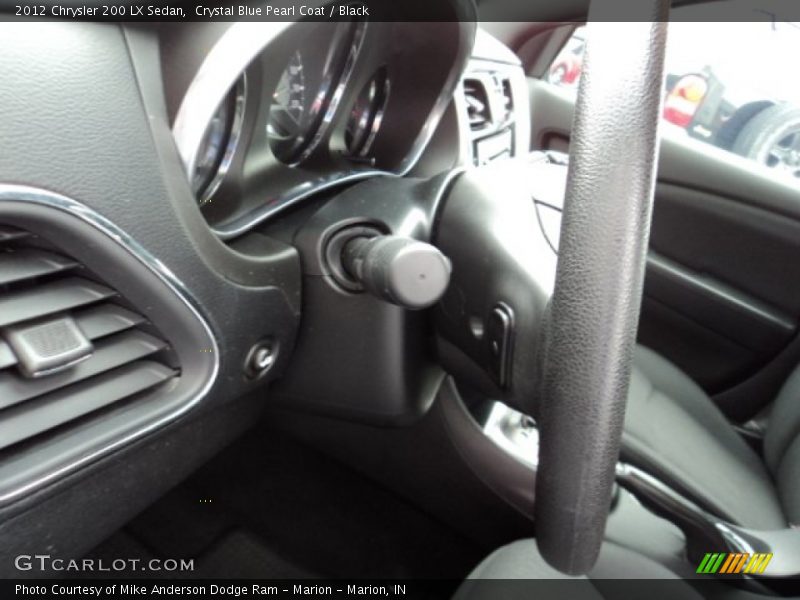 Crystal Blue Pearl Coat / Black 2012 Chrysler 200 LX Sedan