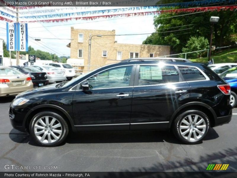 Brilliant Black / Black 2009 Mazda CX-9 Grand Touring AWD