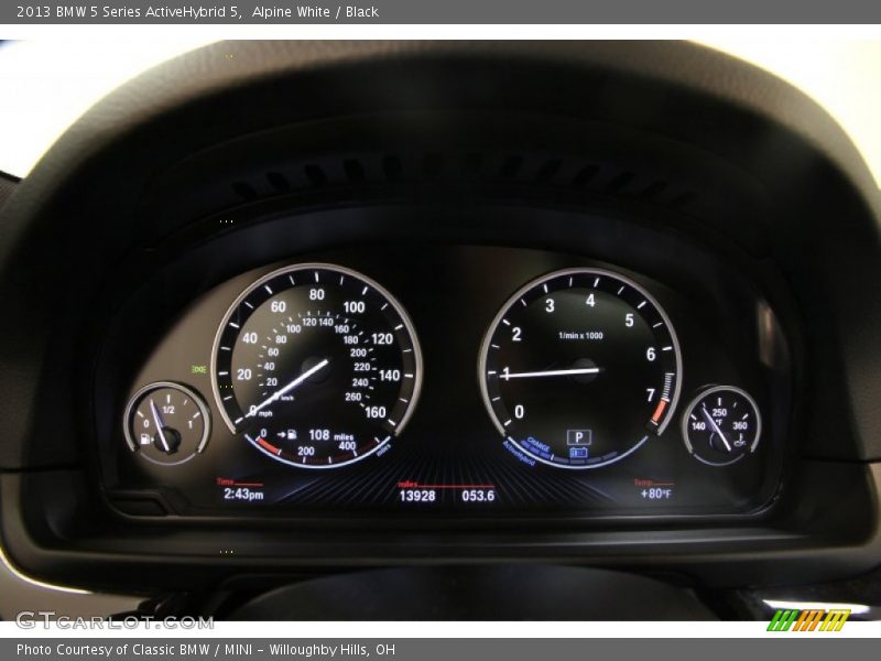  2013 5 Series ActiveHybrid 5 ActiveHybrid 5 Gauges