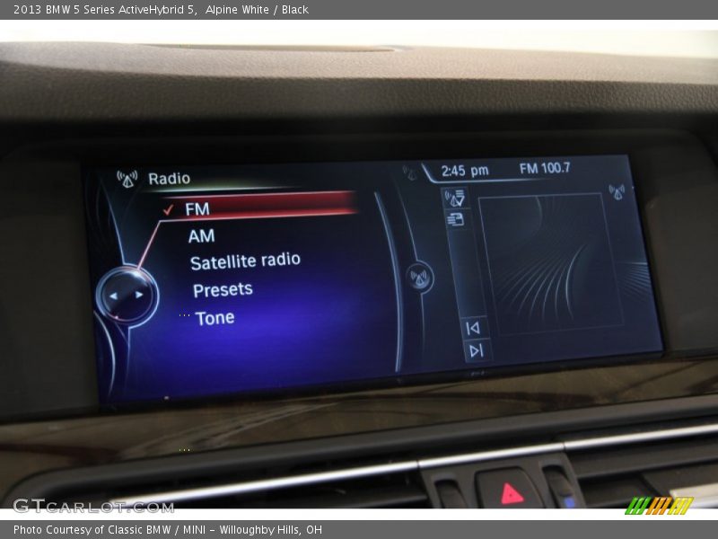 Controls of 2013 5 Series ActiveHybrid 5