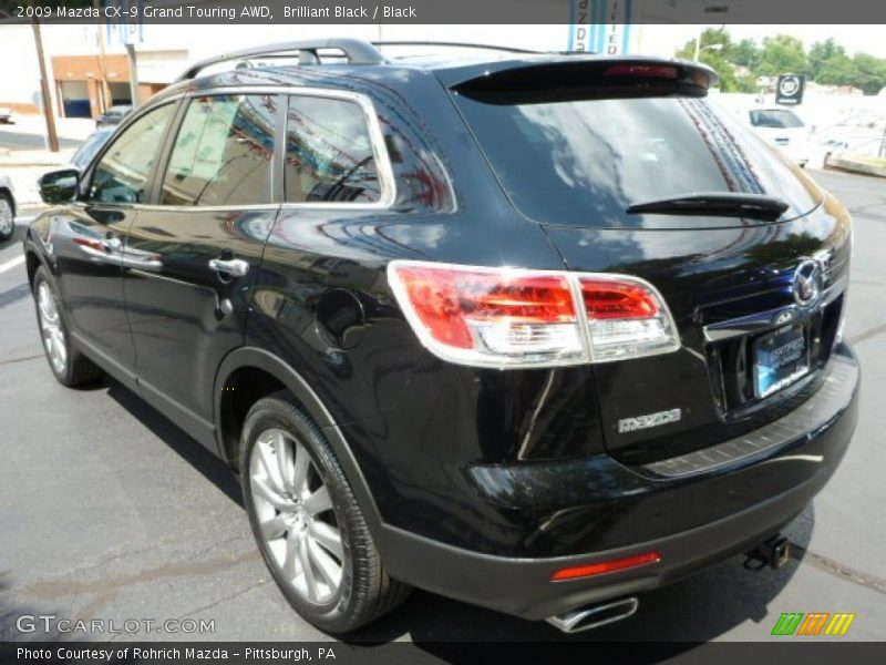 Brilliant Black / Black 2009 Mazda CX-9 Grand Touring AWD