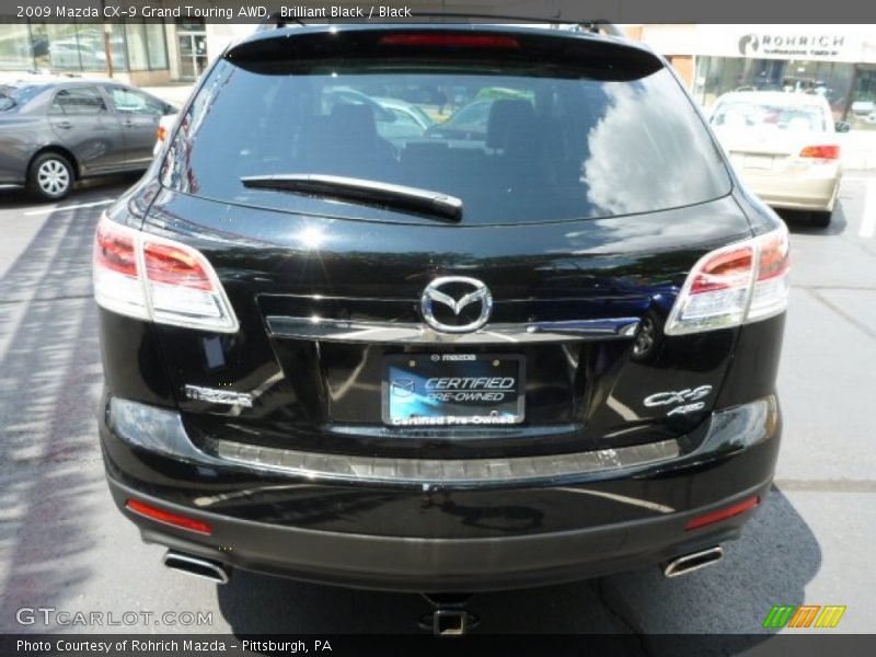 Brilliant Black / Black 2009 Mazda CX-9 Grand Touring AWD