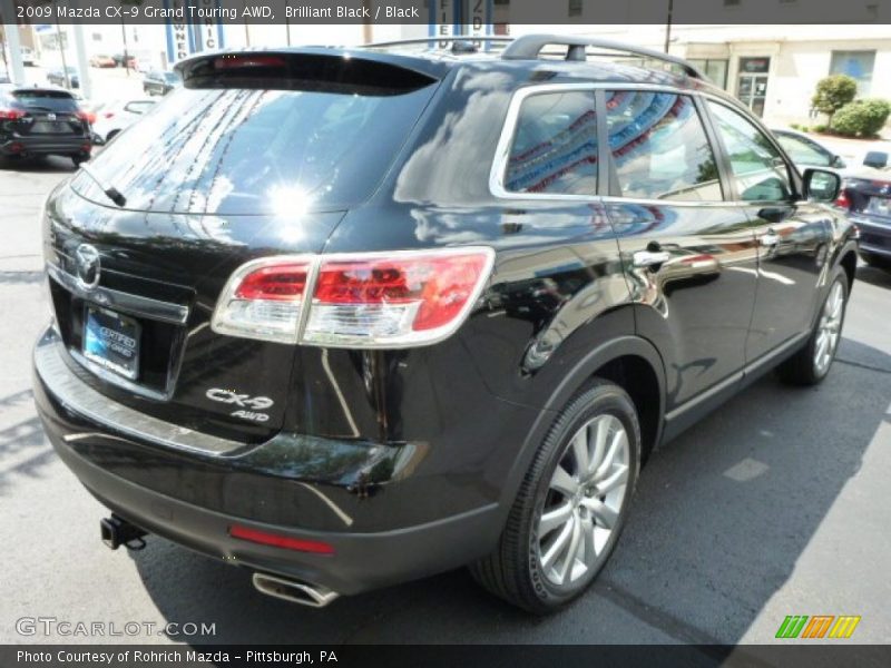 Brilliant Black / Black 2009 Mazda CX-9 Grand Touring AWD