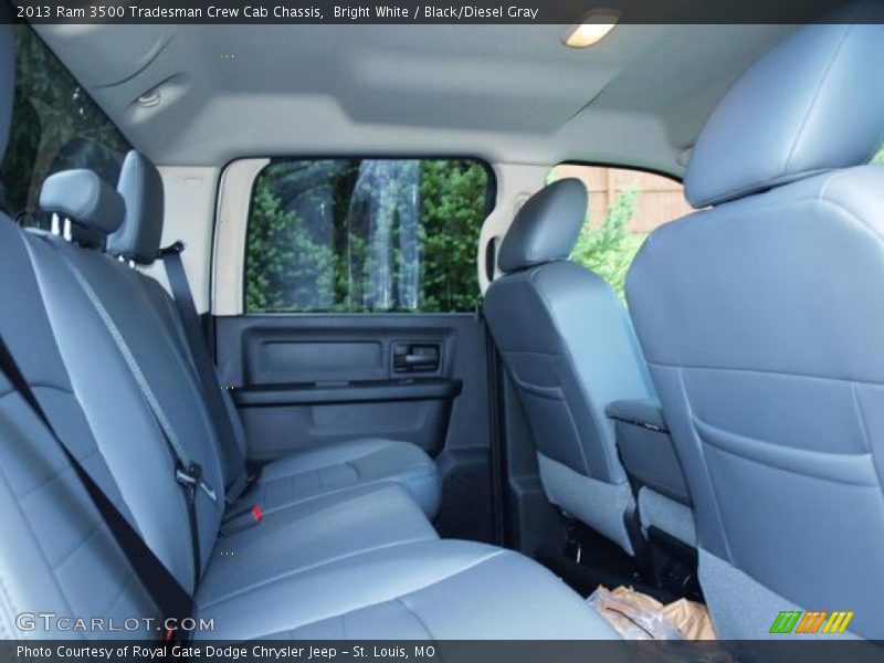 Bright White / Black/Diesel Gray 2013 Ram 3500 Tradesman Crew Cab Chassis