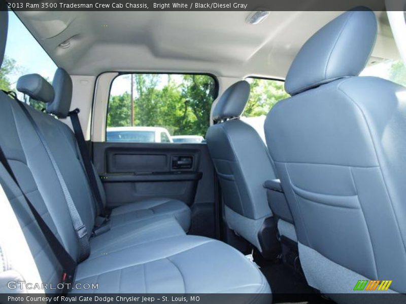 Bright White / Black/Diesel Gray 2013 Ram 3500 Tradesman Crew Cab Chassis