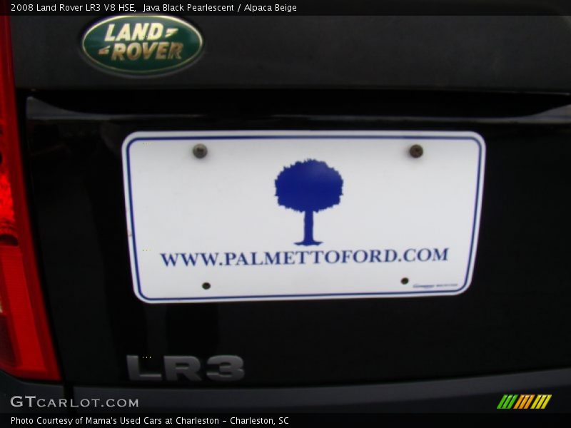 Java Black Pearlescent / Alpaca Beige 2008 Land Rover LR3 V8 HSE