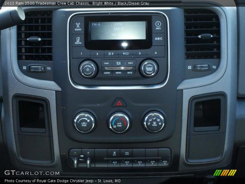 Bright White / Black/Diesel Gray 2013 Ram 3500 Tradesman Crew Cab Chassis