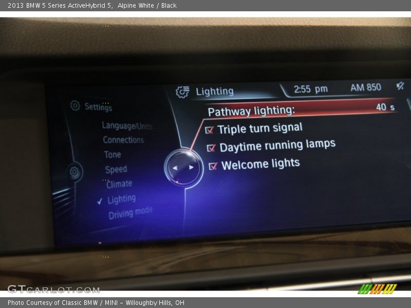 Alpine White / Black 2013 BMW 5 Series ActiveHybrid 5