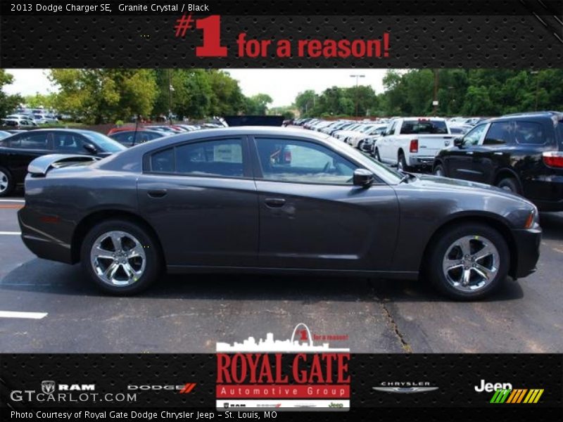 Granite Crystal / Black 2013 Dodge Charger SE
