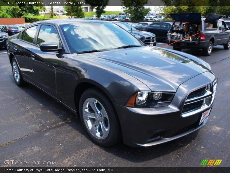 Granite Crystal / Black 2013 Dodge Charger SE