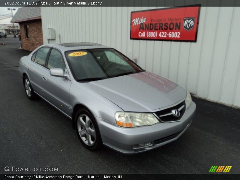 Satin Silver Metallic / Ebony 2002 Acura TL 3.2 Type S