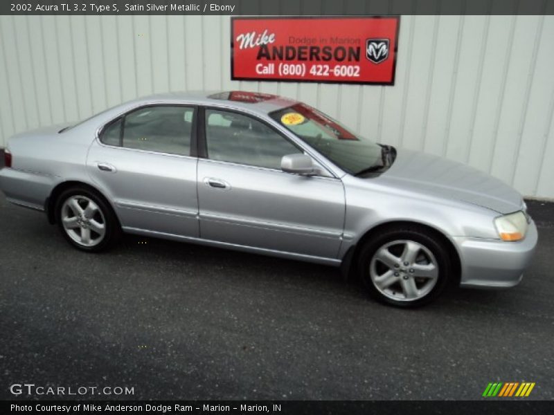 Satin Silver Metallic / Ebony 2002 Acura TL 3.2 Type S
