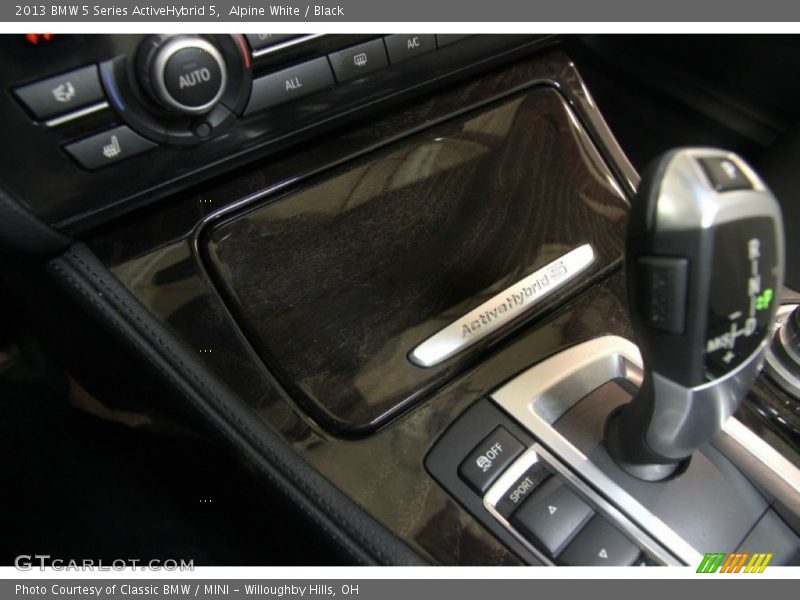Alpine White / Black 2013 BMW 5 Series ActiveHybrid 5
