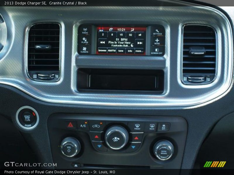 Granite Crystal / Black 2013 Dodge Charger SE