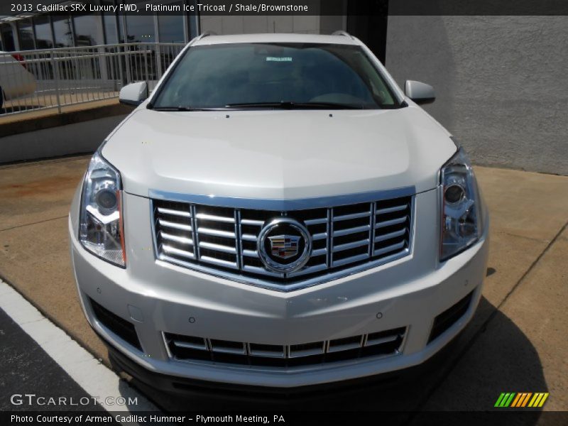 Platinum Ice Tricoat / Shale/Brownstone 2013 Cadillac SRX Luxury FWD