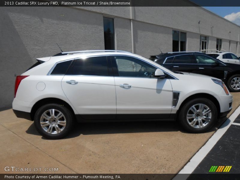 Platinum Ice Tricoat / Shale/Brownstone 2013 Cadillac SRX Luxury FWD