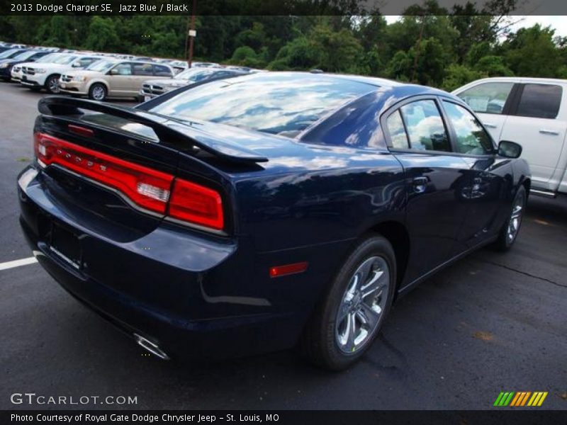 Jazz Blue / Black 2013 Dodge Charger SE