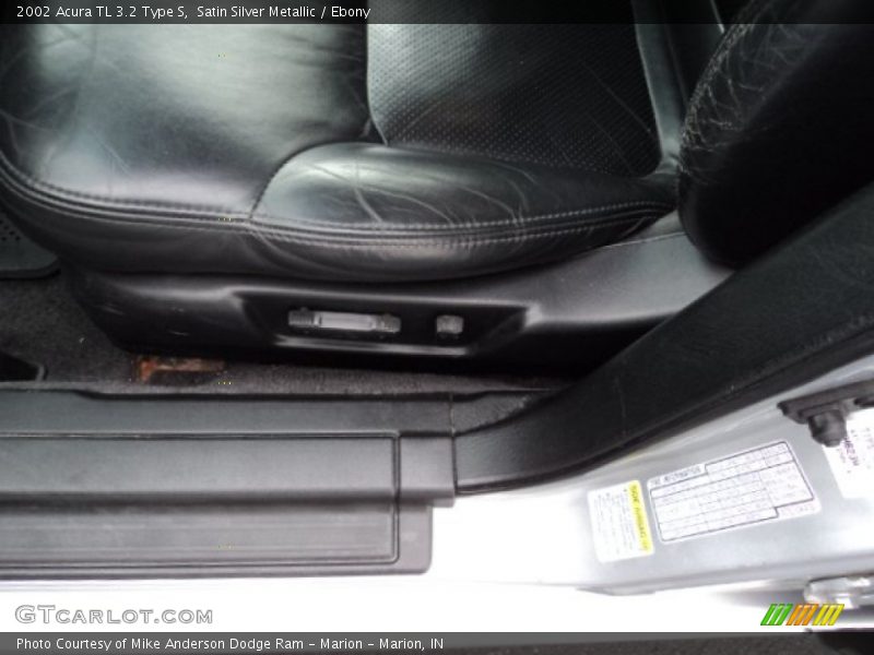 Satin Silver Metallic / Ebony 2002 Acura TL 3.2 Type S