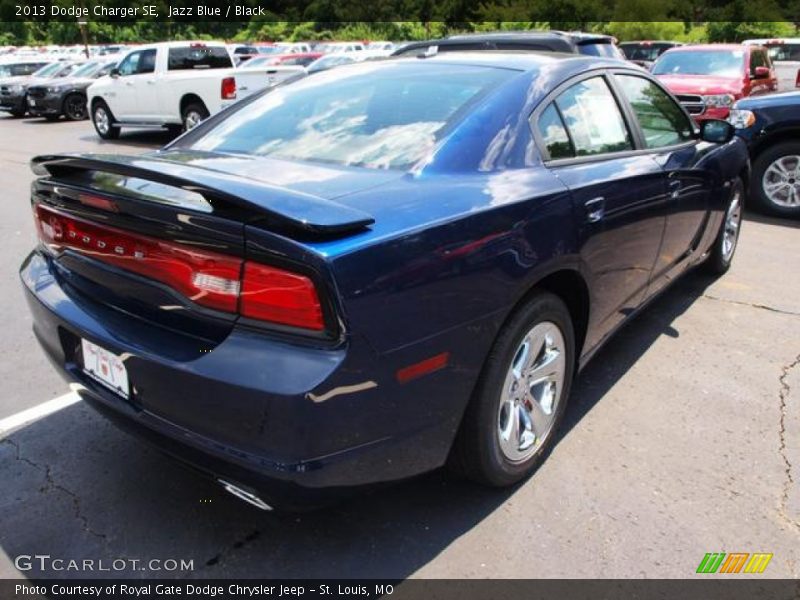 Jazz Blue / Black 2013 Dodge Charger SE