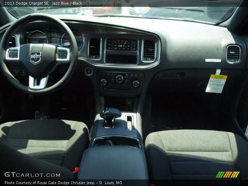 Jazz Blue / Black 2013 Dodge Charger SE