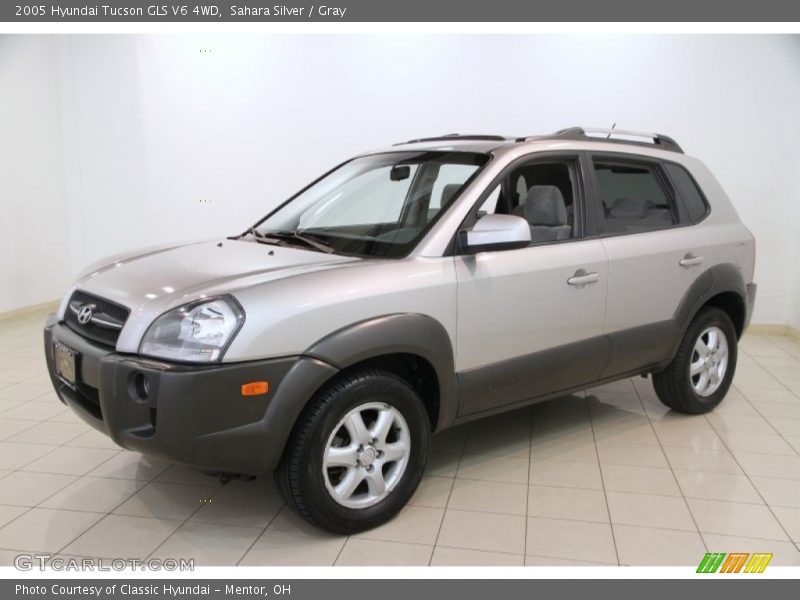 Sahara Silver / Gray 2005 Hyundai Tucson GLS V6 4WD