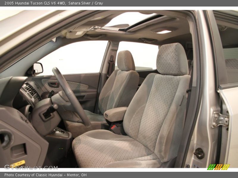 Sahara Silver / Gray 2005 Hyundai Tucson GLS V6 4WD