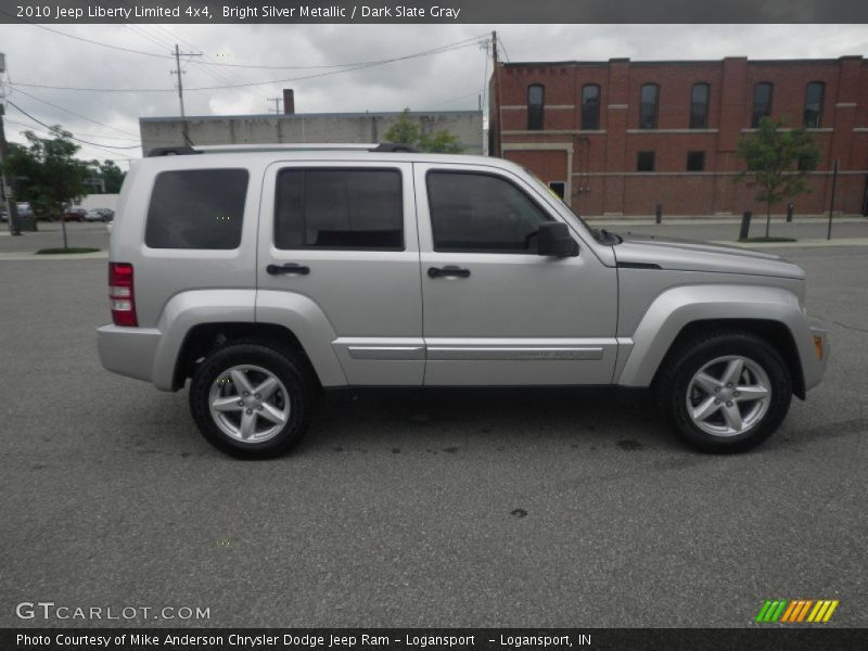 Bright Silver Metallic / Dark Slate Gray 2010 Jeep Liberty Limited 4x4