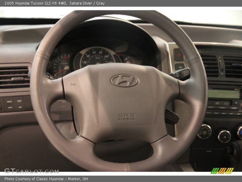 Sahara Silver / Gray 2005 Hyundai Tucson GLS V6 4WD