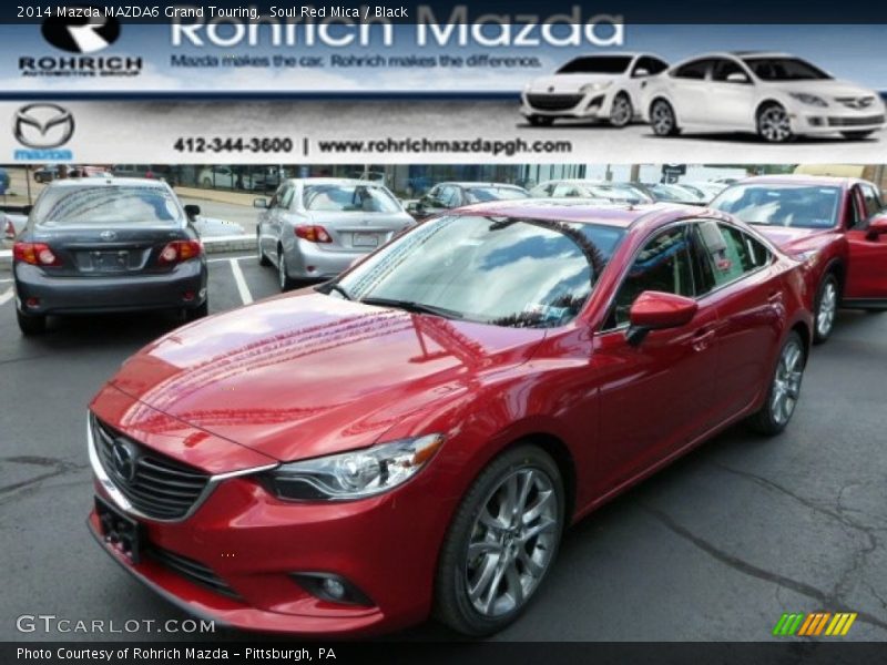 Soul Red Mica / Black 2014 Mazda MAZDA6 Grand Touring