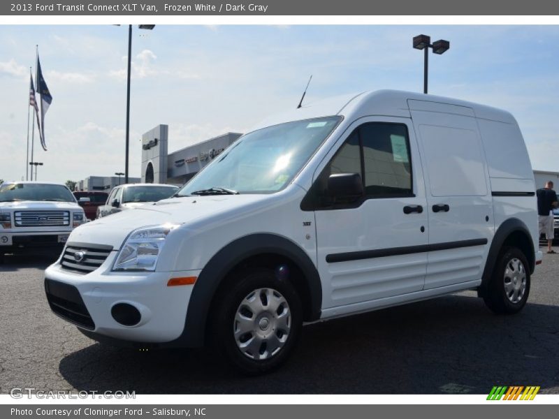 Frozen White / Dark Gray 2013 Ford Transit Connect XLT Van