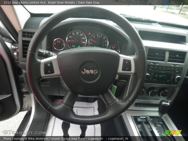 Bright Silver Metallic / Dark Slate Gray 2010 Jeep Liberty Limited 4x4