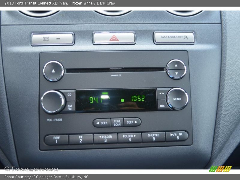 Controls of 2013 Transit Connect XLT Van